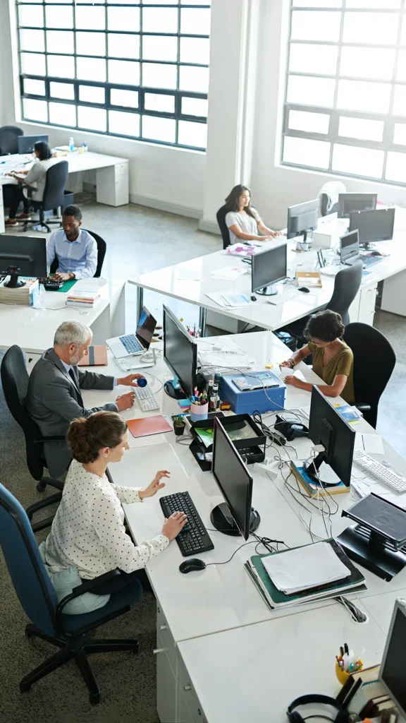 Professionals Working in a Business Office